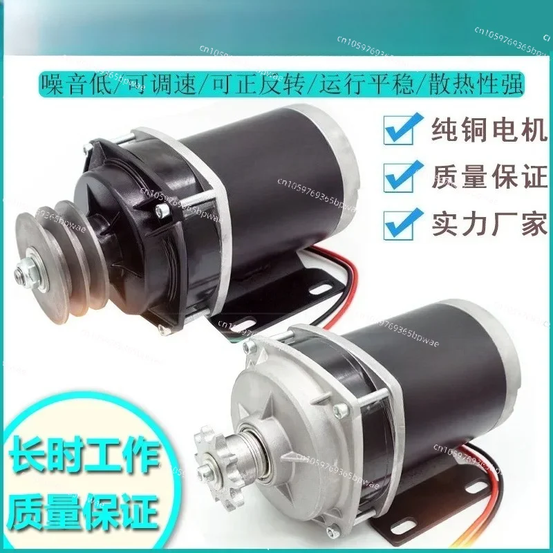 DC Brush Feeding Car Grain Suction Motor 12v24v48v800w Modified Dragon Treadmill Motor