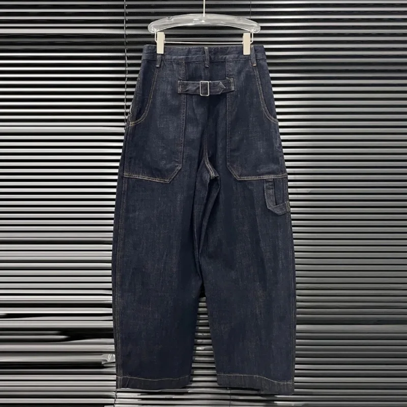ANJY 2025 Autumn Winter New Women's Fashion American Loose Wide-Leg Denim Pants High Street Trend Vintage Versatile Jeans A15252