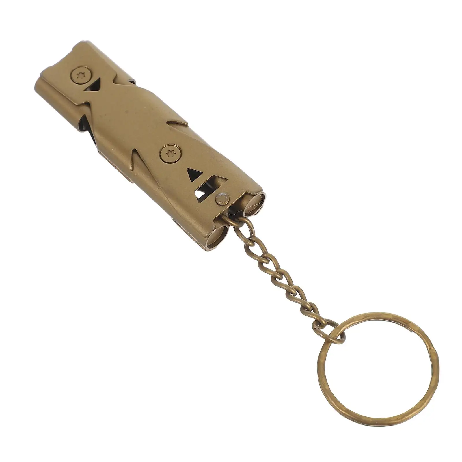 Survival Whistle High Decibel Emergency Rescue Lightweight Portable Outdoor Hiking Dog Training Stainless Steel Lifeguard Safety