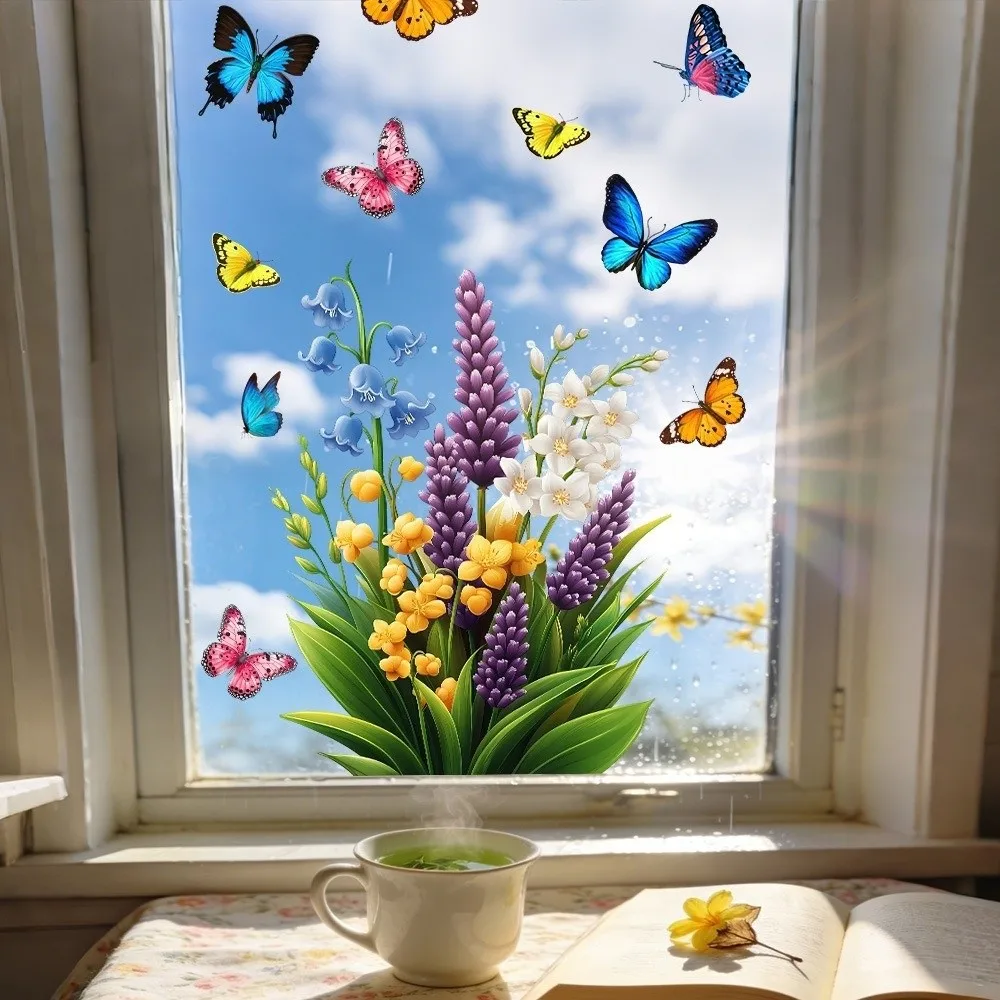 New Sunlight Catcher Glass Sticker PVC Self Adhesive Window Sticker Electrostatic Glass Sticker Wall Decoration