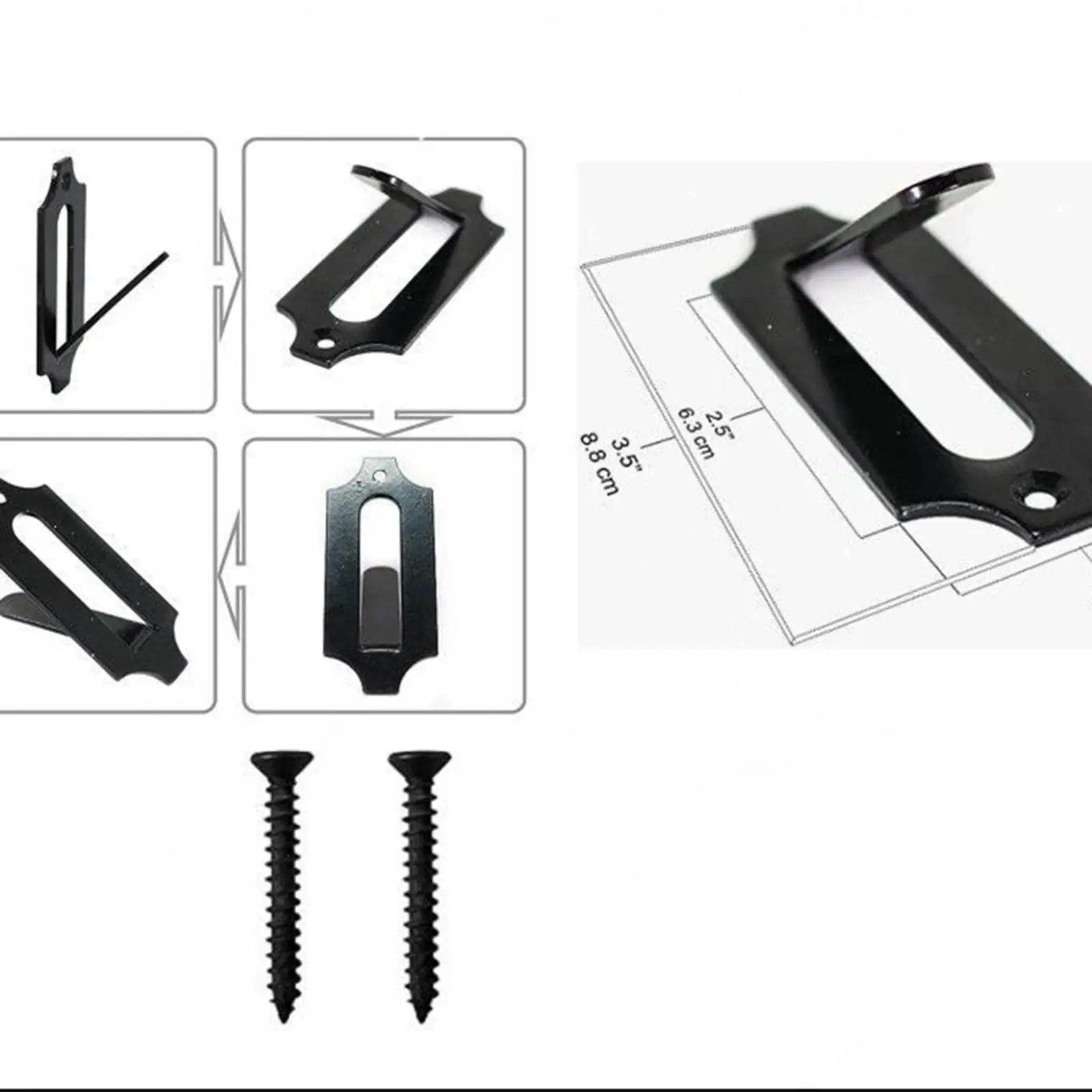 Iron Mount Skull Hanger Set with Screws Durable Wall Mounted Hanger Hook for Antelope Deer Coyote
