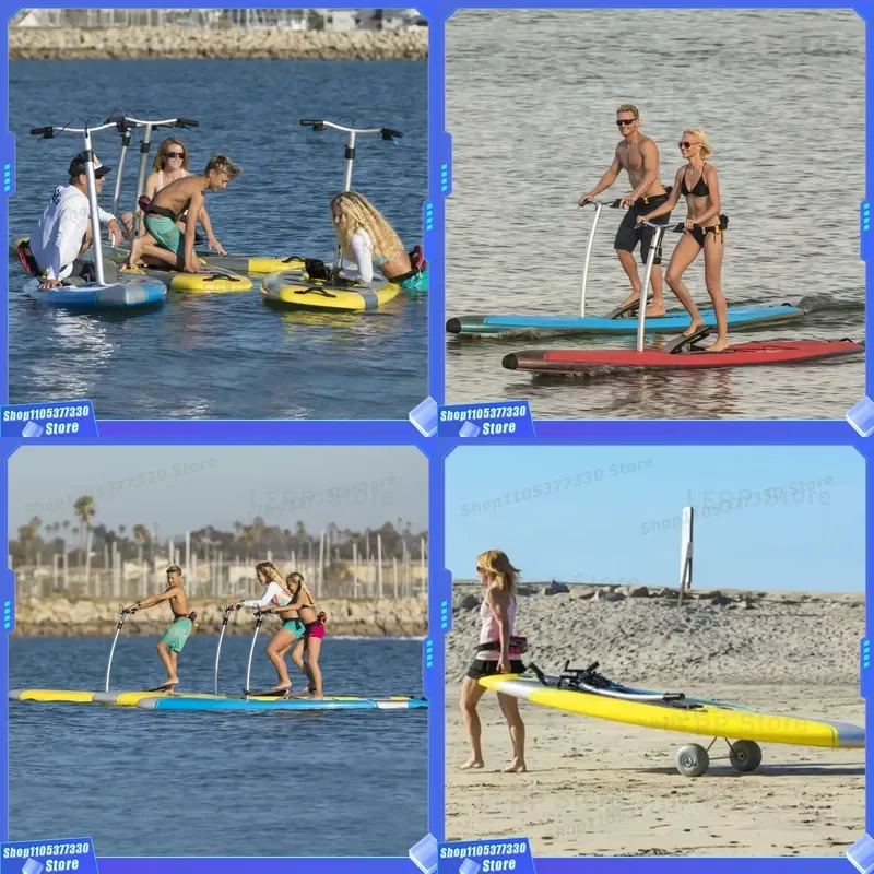 Single Person Inflatable Floating Water Bike Pedal Water Bike on Water Pedal Boat