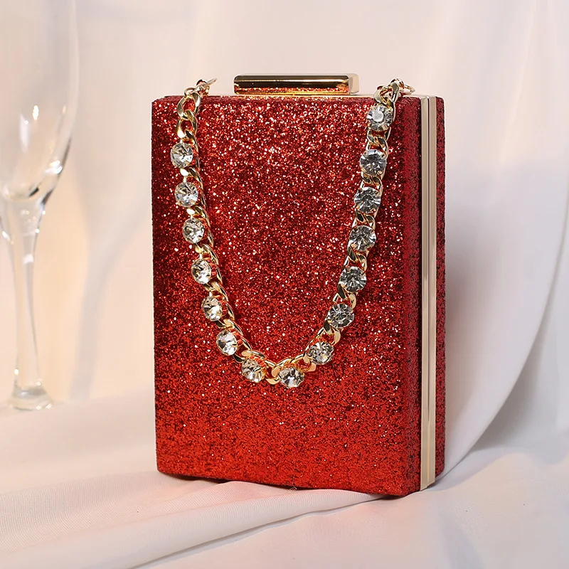 Clutch Geldbörse Luxus für Frauen Strass Frauen Handtasche Kette Party Diner Abend taschen Hochzeit Kristall Tasche