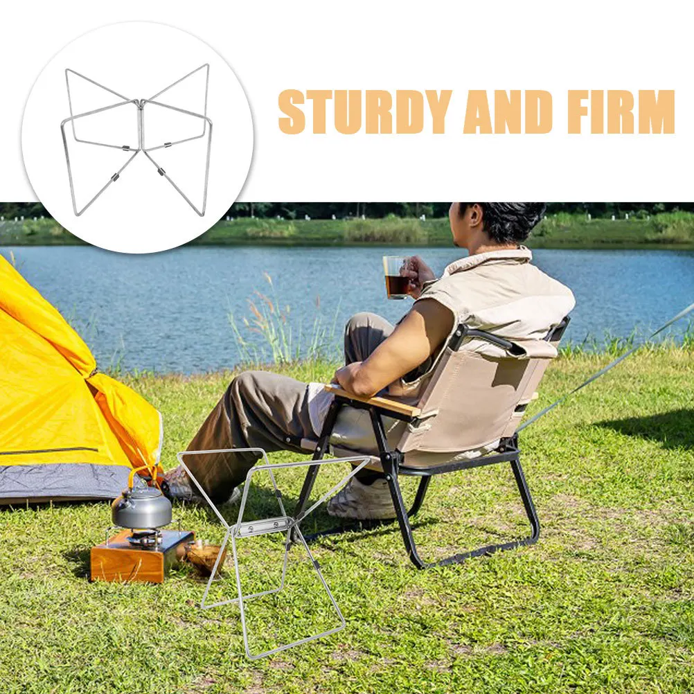 الفولاذ المقاوم للصدأ طوي التخييم حالة حامل معزول برودة حامل المحمولة مستقرة في الهواء الطلق نزهة صندوق والعتاد المنظم الرف