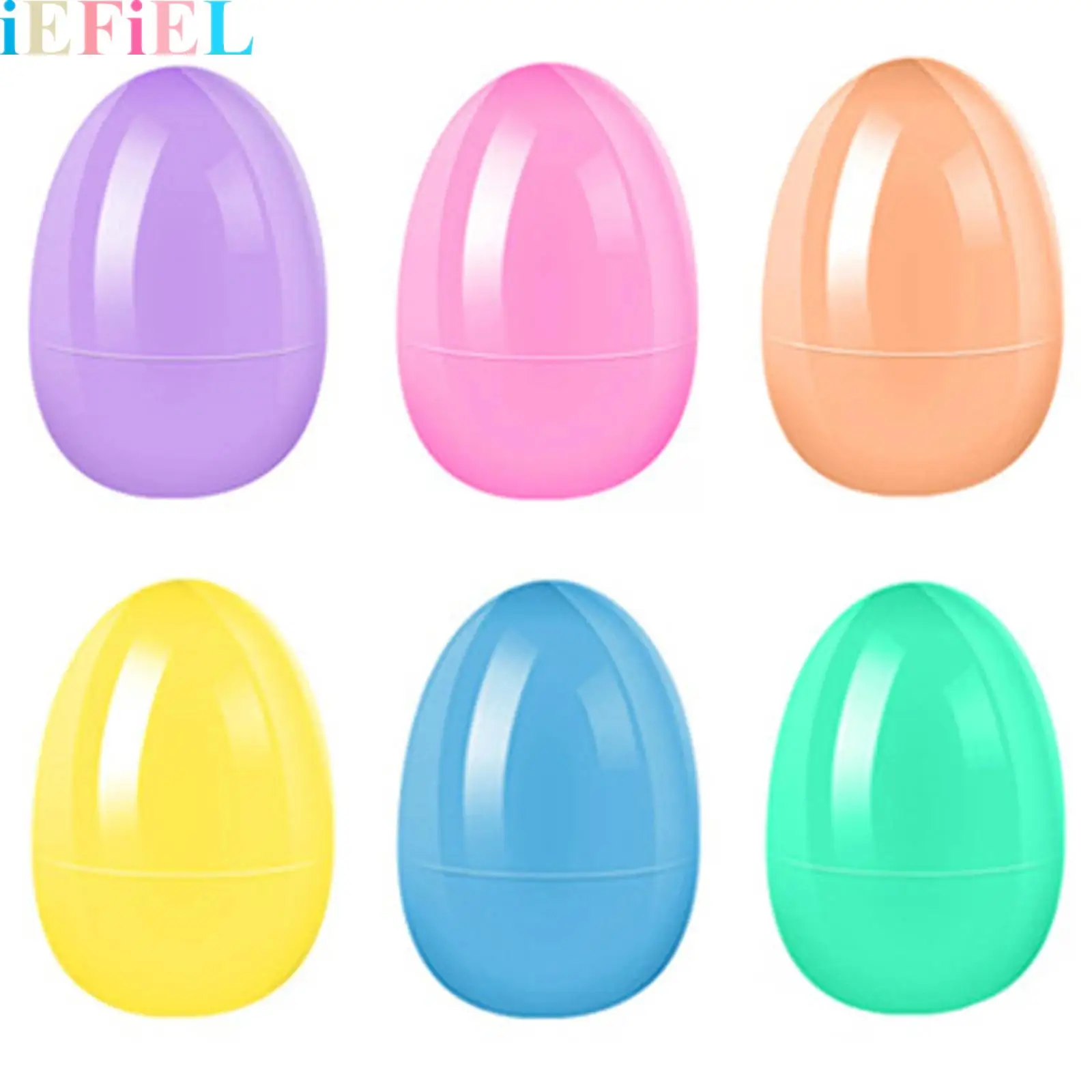 

50 Pcs Fillable Easter Eggs Colorful Bright Assorted Colors Plastic Easter Eggs Perfect for Easter Egg