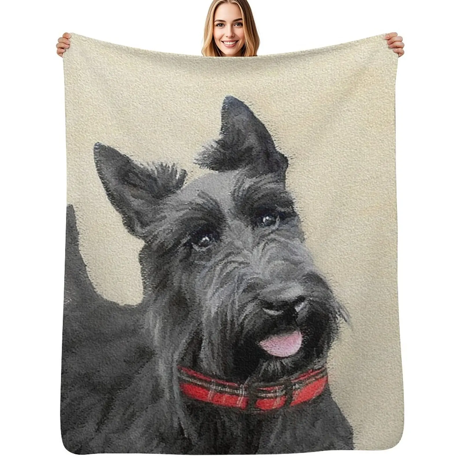 Scottish Terrier Throw Blanket Year Round Soft Comfortable Blanket for Home
