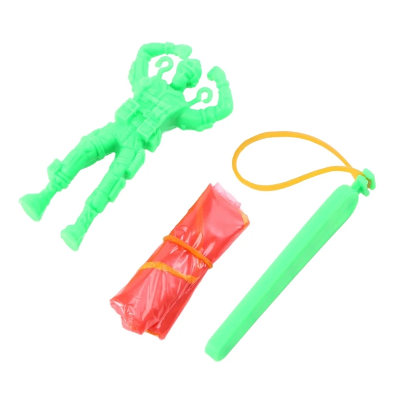 Plastic Ejecting Parachute Toy Outdoor Soldier Hand Throwing Parachute Toys For Children Boys Girls Gifts