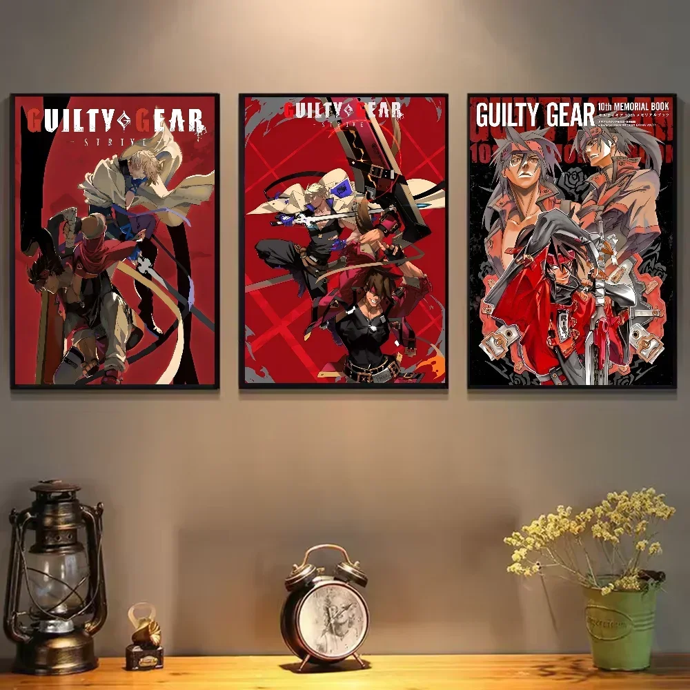 مذنب جير لعبة أنيمي المشارك الجمالية قماش اللوحة الملصقات والمطبوعات جدار صورة فنية لتزيين غرفة المعيشة