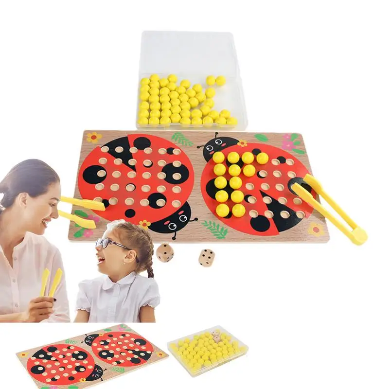 

Counting Toys Ladybugs Puzzle Math Counting Montessori Bead Board Montessori Learning Puzzle Jigsaw Clip Bead Matching Game For