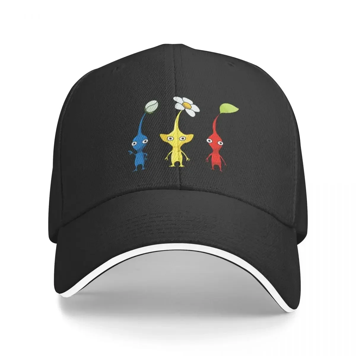 Blue, Yellow and Red Pikmin Sticker Set Baseball Cap Icon Rugby Hats For Women Men's