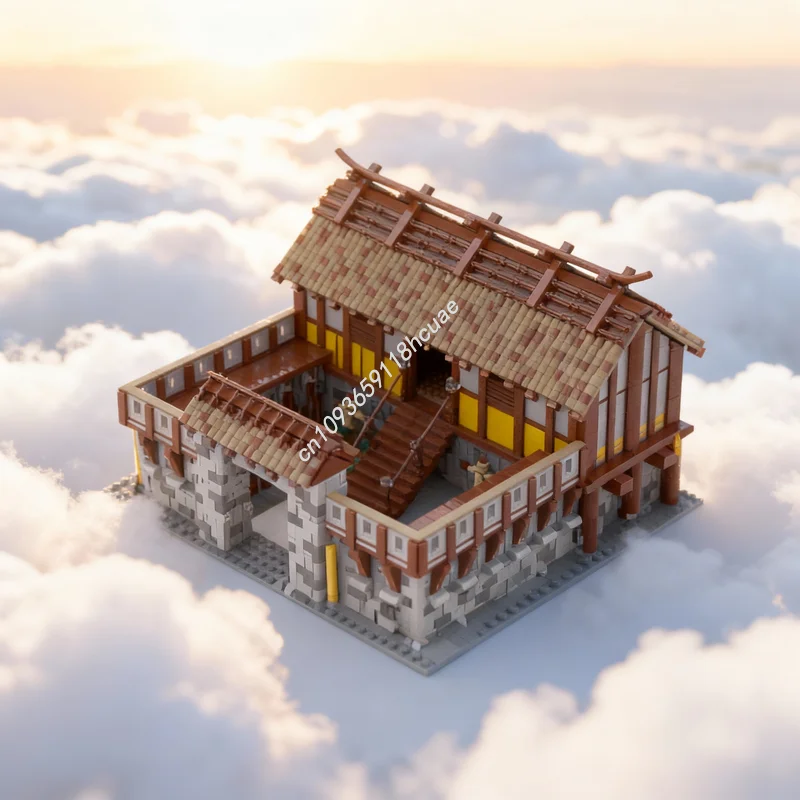 

5736pcs MOC Games Age Empires Barracks East Asian Model Building Blocks Architecture Christmas Gifts Toys Education Kids Brick