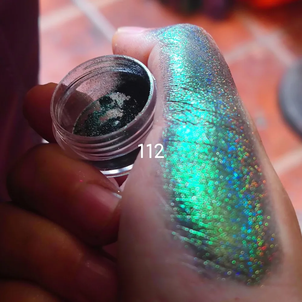 Rainbow MultiChrome อายแชโดว์ Shining อายแชโดว์ Rainbow Eyeshadow Powder Glitter 0.2g Glitter Color Shift อายแชโดว์