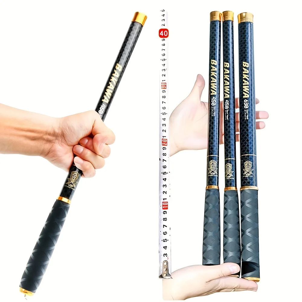 BAKAWA Ultraleichte Carbon-Angelruten 1,8M-7,2M Tragbare Teleskop-Reise-Mini-Stream-Feeder-Rute Harte Pesca Karpfen-Süßwasser-Angelrute – Detail 5