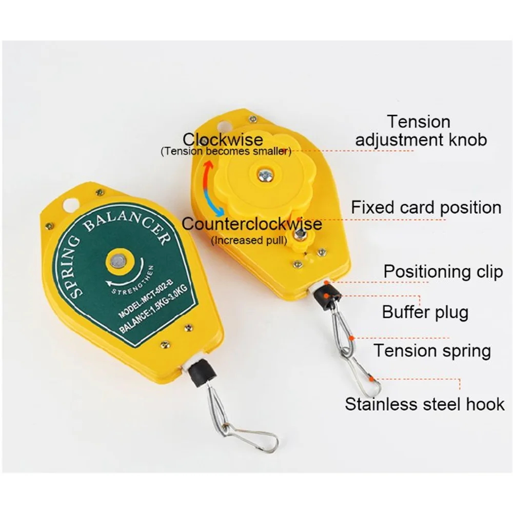 Imagem -05 - Balancer Mola Retrátil Chave de Fenda Hanging Torque Wrench Steel Wire Rope Medição Tool Holder 0.53kg