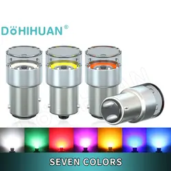 DOHIHUAN ๋ ๋ ํ๋์ ์ฃผ์ฐจ ํธ๋ญ ์๋์ฐจ ๋ธ๋ ์ดํฌ ํ์ง๋ฑ, LED ์ ๊ตฌ P21W 1156 ์คํธ๋ก๋ธ P21/5W ๋จํ BAY15D BA15S R5W S25, 12V, 24V 1157