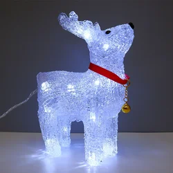 Santa Snowmen Xmas Elk Ornament Light Christmas Day Decoration Holiday Lighting Presents Kids New Year Gift Led Light Christmas