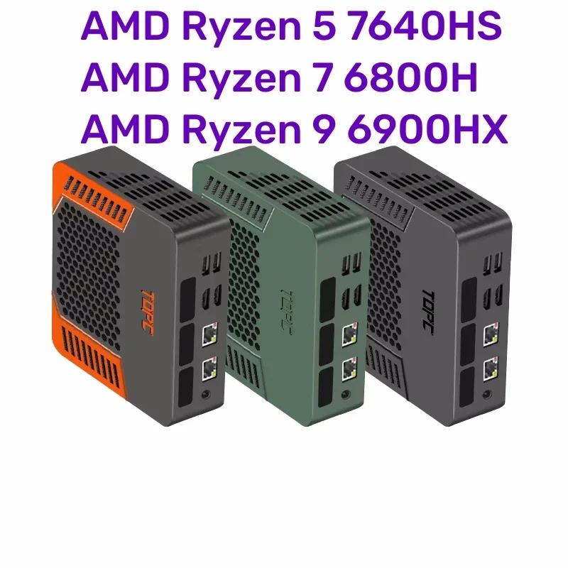 SZBOX AMD Ryzen 5 7640HS/Ryzen 7 6800H/Ryzen 9 6900HX Mini PC Windows 11 DDR5 32GB 1TB SSD Wifi6E BT5.3 MINI PC Gamer Computer