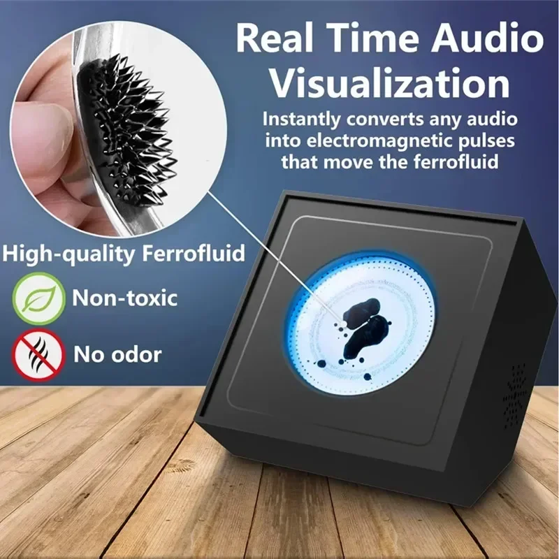 Ferrofluid Visualizer Lamp Sound Sensitive Magnetic Liquid Table Lam Decorative Light For Table Bedroom Bedside Office Study