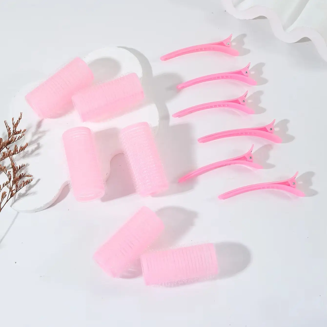 12pcs Curling Tool Set with 6 Non Heat Curlers and 6 Clips, available in multiple sizes Special for real hair wigs image 6