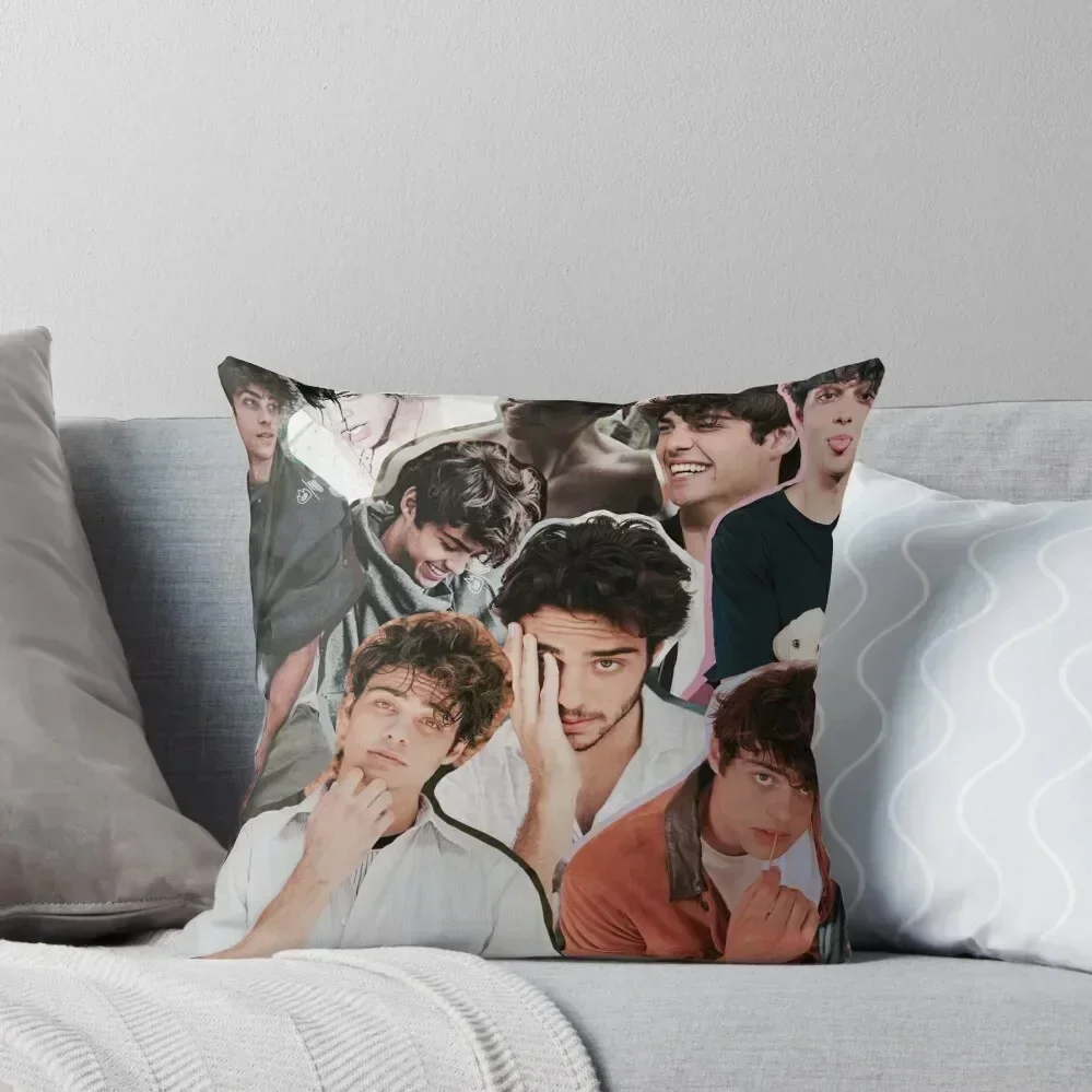 

Noah Centineo Collage Throw Pillow Pillow Decor pillows decor home Sofa Covers For Living Room pillow