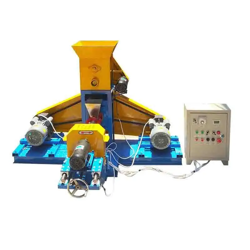 Multifunctional puffed fish feed pellet machine dog food loach aquaculture floating water feed Penghua pellet equipment