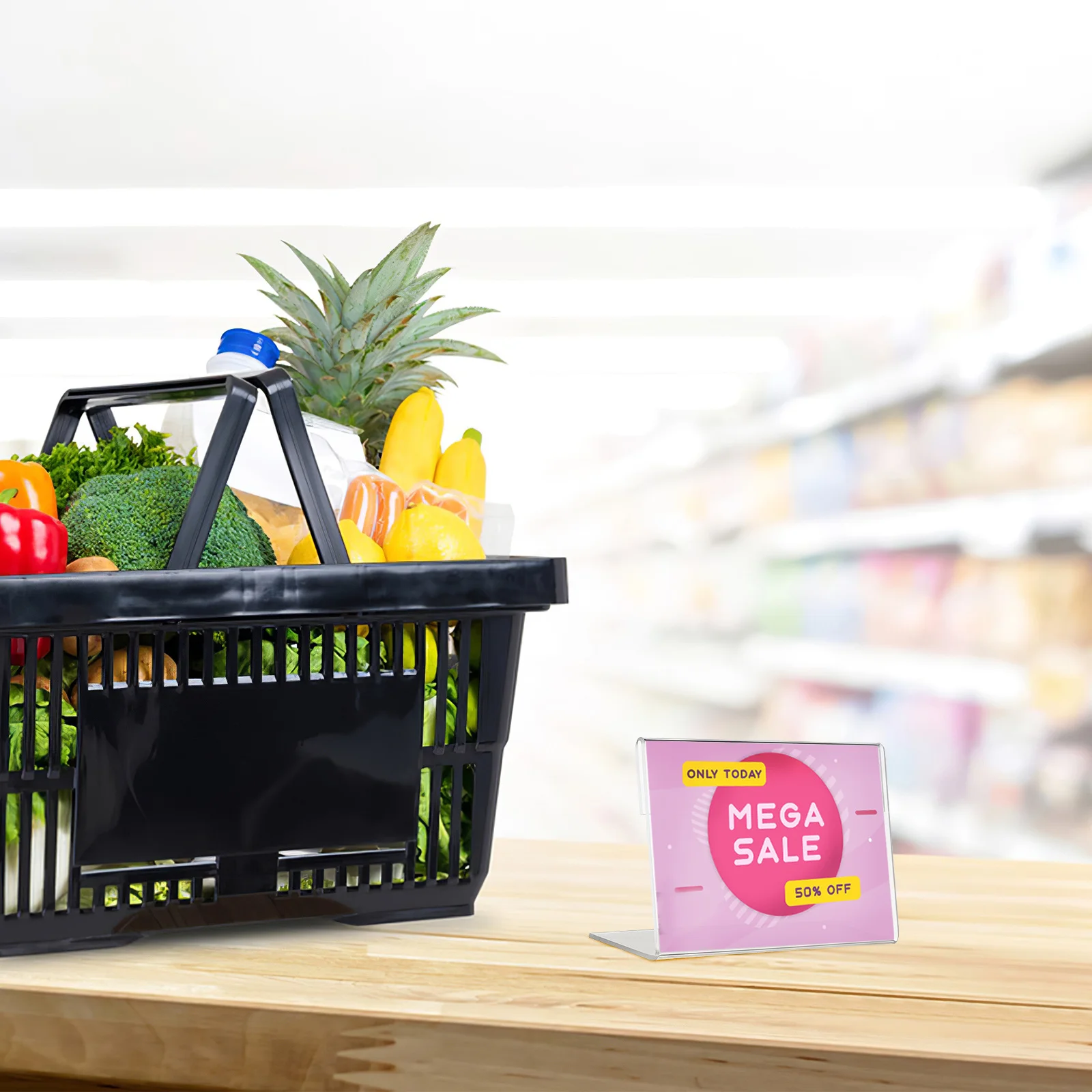 

20 pcs Acrylic Sign Holders Clear Label Holder For Price Display Retail Menu Stand Small L-Shaped Display Stands Office