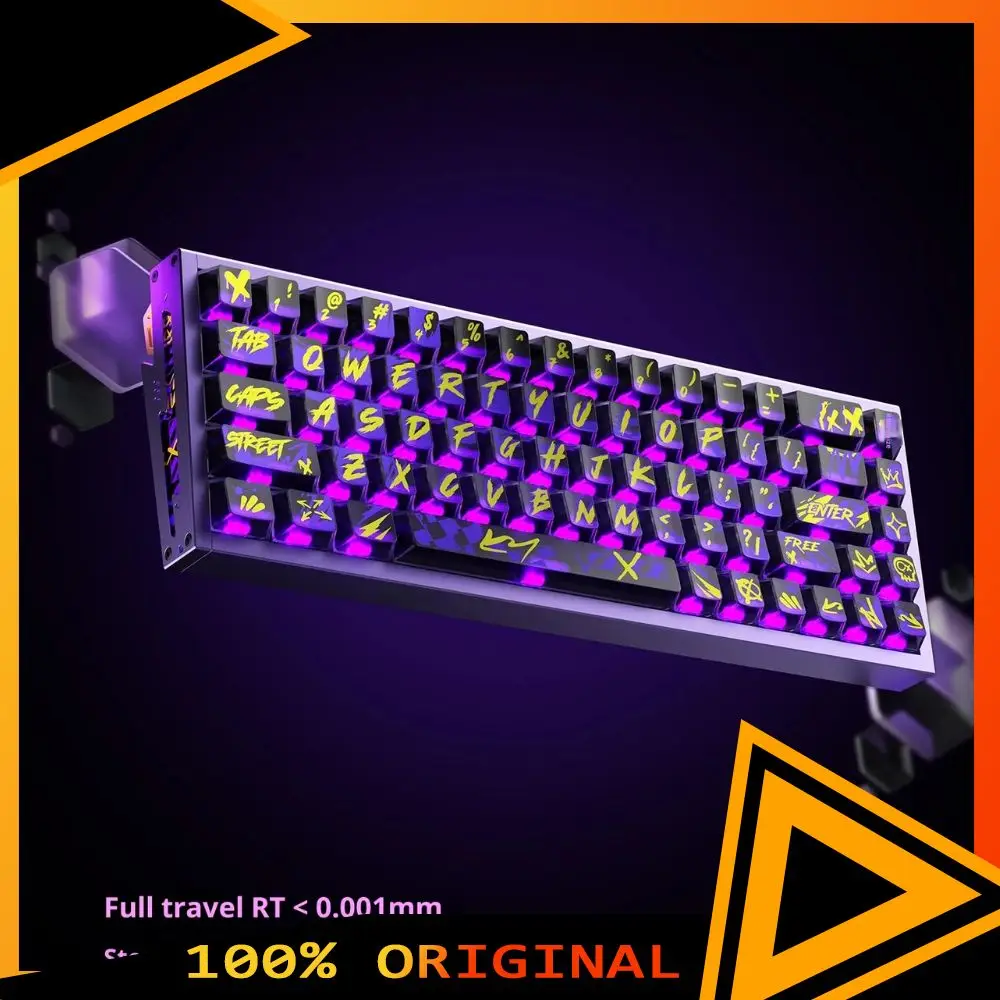 

PIIFOX DEFENDER68 Черная черепаховая версия 8K RT0.001 Магнитный переключатель Игровая клавиатура Hi-Fi Звуковая прокладка Горячая замена ПК из алюминиевого сплава