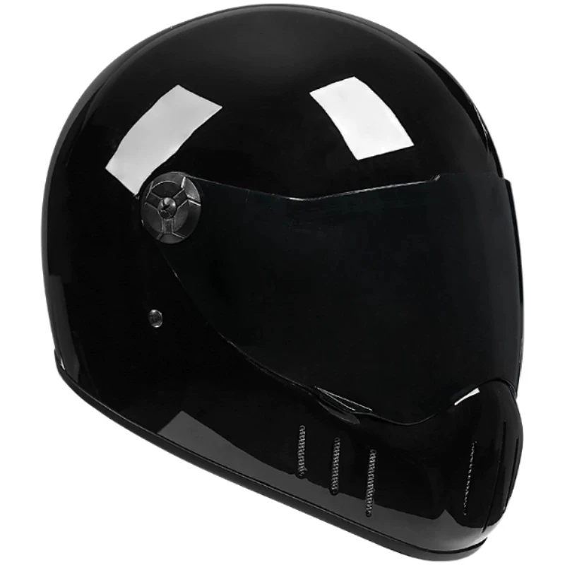 Racing Fiberglass Full Helmet ECE 22.06 Approved Full Face Motorcycle Helmet Light Weight Ventilated Design Motorbike Safety Hel