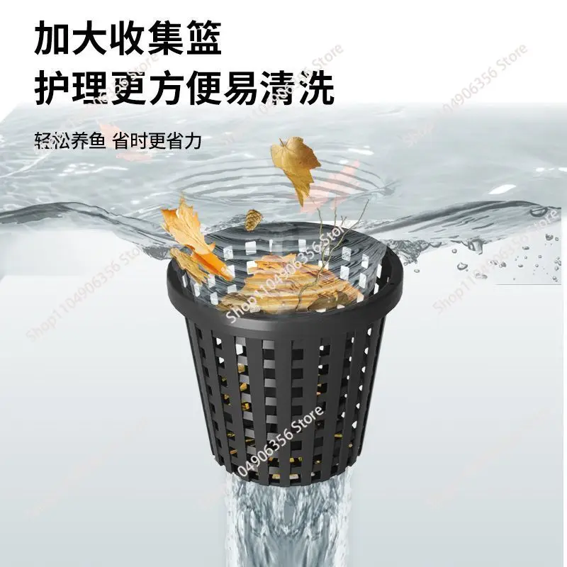 Fish pond surface fallen leaves debris collector outdoor pool skimmer float pond garbage cleaning filter