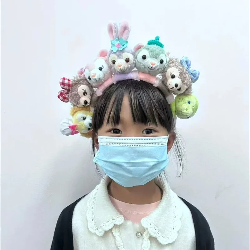 ديزني الكرتون أفخم دمية عقال لينا حسناء مشبك شعر لطيف دمية عقال دافي الدب ستار Dailu انفصال دمية الشعر التبعي #6