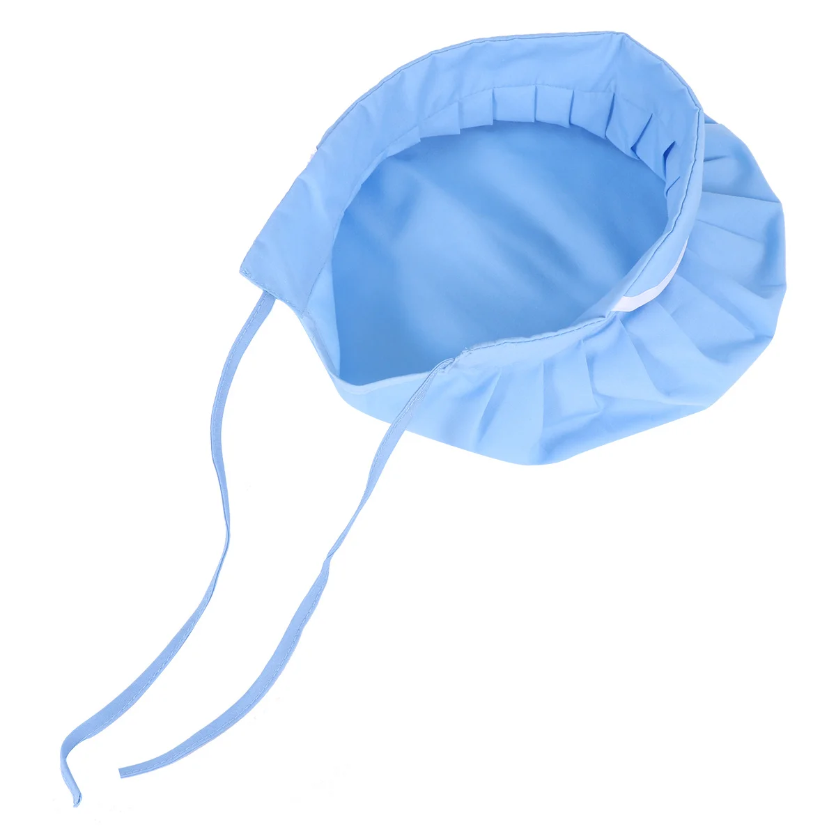 

1Pcs Dustproof Adjustable Chef Cap Lightweight Catering Working Hat Pure Color Breathable Food Baking Hat Light Blue