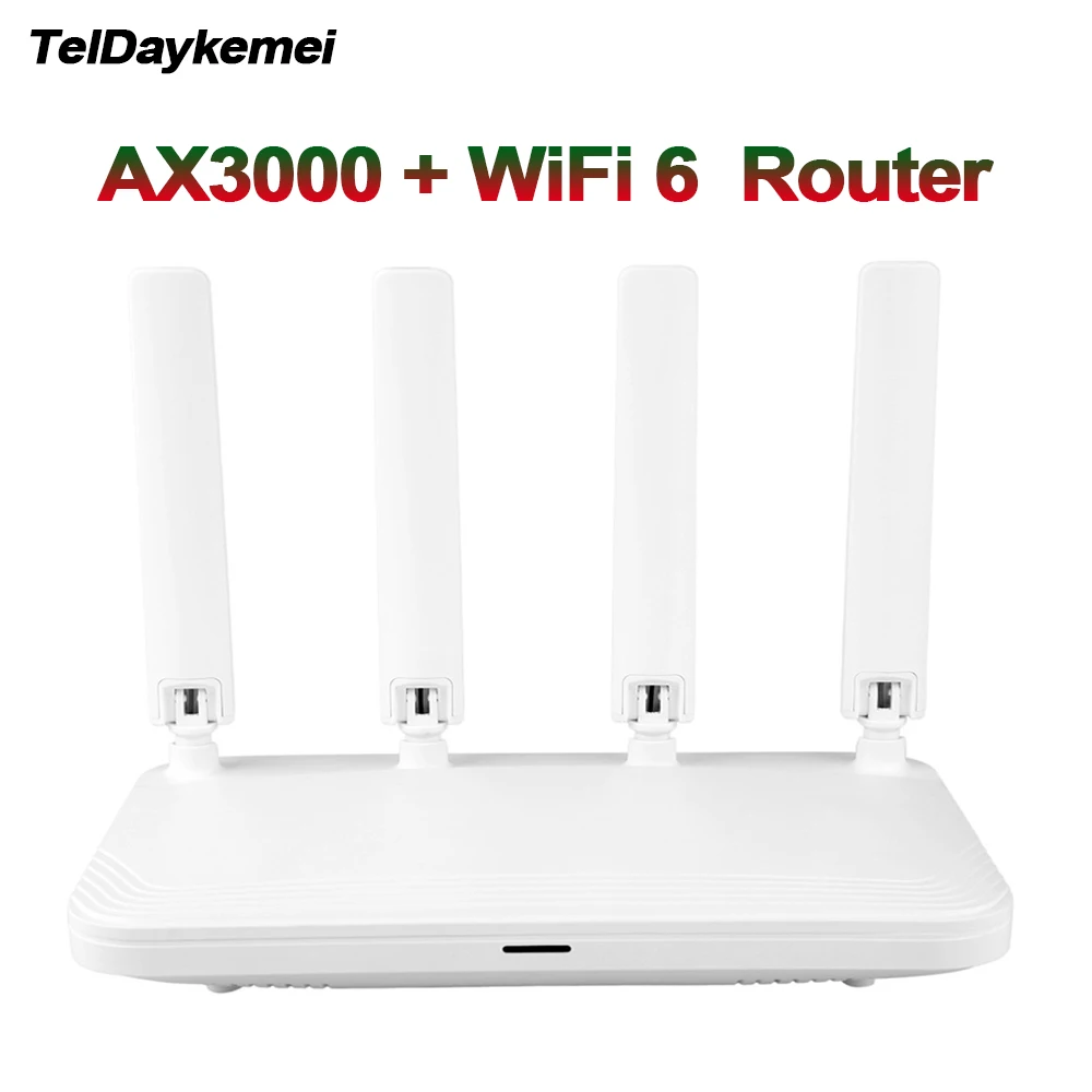 

NEW AX3000 WiFi6 Router 2.4Ghz 5GHz Broadband Gigabit High Speed Connection For Home Office Games