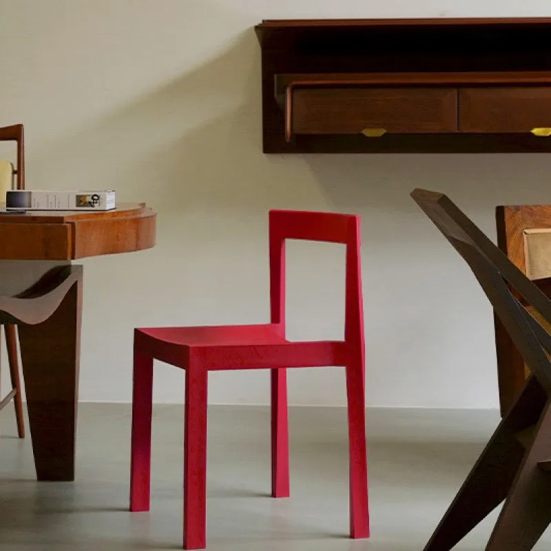 

Joylive Colorful Dining Chairs PP Material Designer Chairs Backrest Chairs Lounge Chairs Coffee Chairs For Living Room