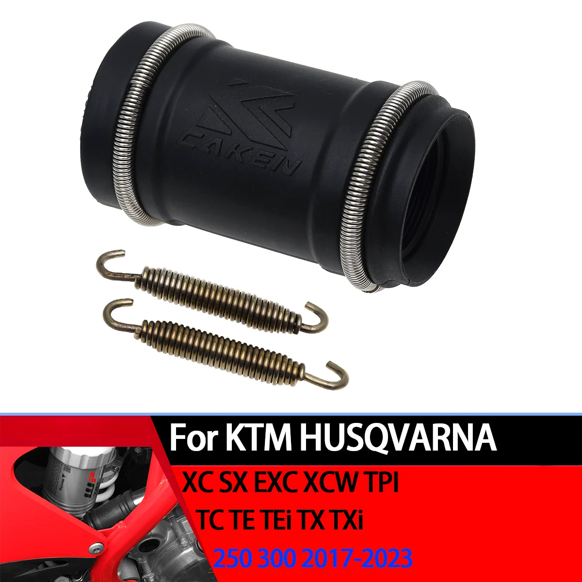 Exhaust Coupler Silencer Tailpipe Rubber Seal Cover Kit For KTM EXC SX XC XCW TPI 250 300 For Husqvarna TC TE TX TX i 2017-2023