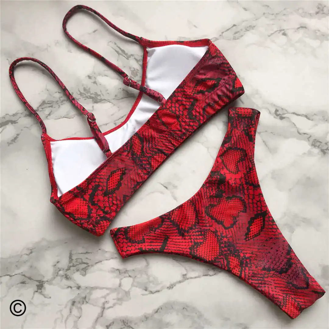 S - XL Sexy Leoparden-Bikini, Damen-Badebekleidung, zweiteiliger Bikini, brasilianischer Badeanzug, Badeanzug, Modell V871SW. – Detail 28