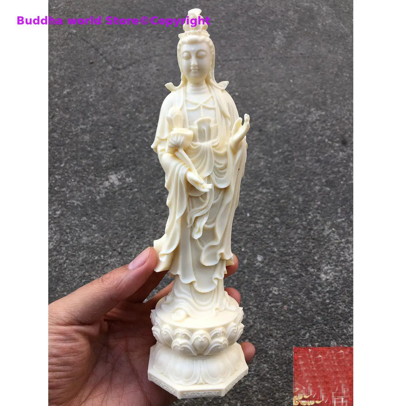 20cm HOME OFFICE Company SHOP CAR safety health good luck Efficacious protection Mahasthamaprapta Guanyin buddha carving statue