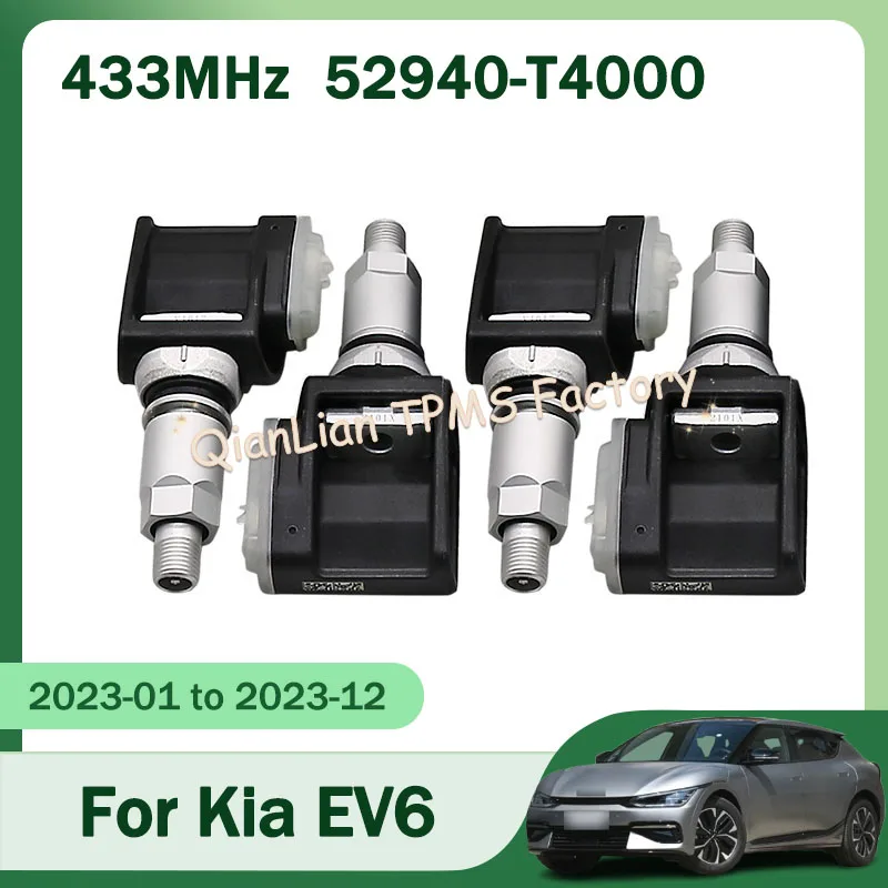 

52940-T4000 Tire Pressure Monitoring System For Kia EV6 EV9 1/4pcs 433MHz TPMS Tire Sensor 52940T4000