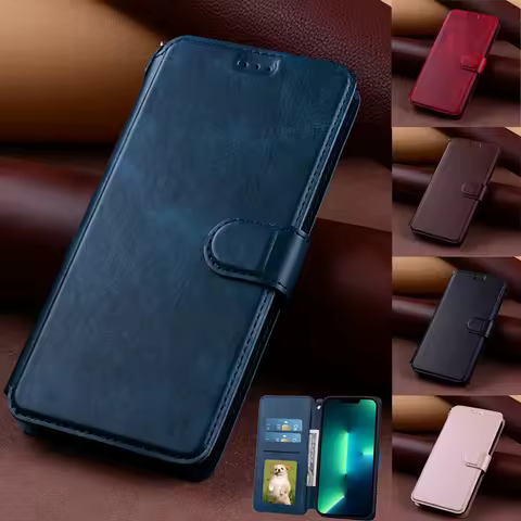 Leather Flip Case For Samsung Galaxy A53 A33 A23 A13 A03S A03 Core A22 A02S A12 A32 A42 A52 A72 5G A71 A51 A41 A31 A21S A10 A01