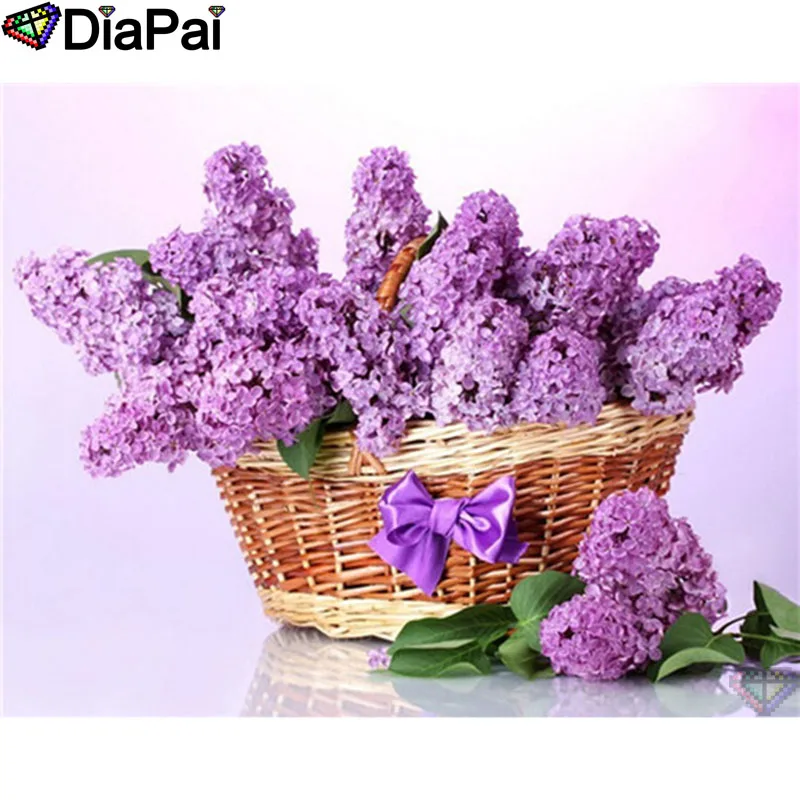 

DIAPAI 5D DIY полная алмазная вышивка "Цветочный пейзаж" алмазная живопись вышивка крестиком горный хрусталь украшение дома A26458