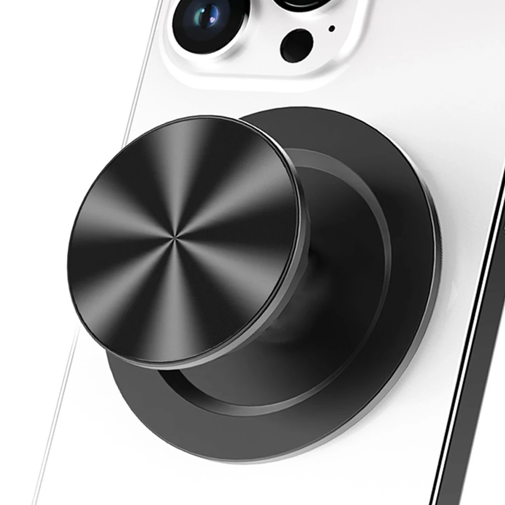 CD 패턴의 MagSafe 휴대폰 그립 홀더, iPhone 18/17/16/15/14/13용, N52 자석 링, 손가락으로 조절 가능한 확장형 스탠드, 소형 케이스