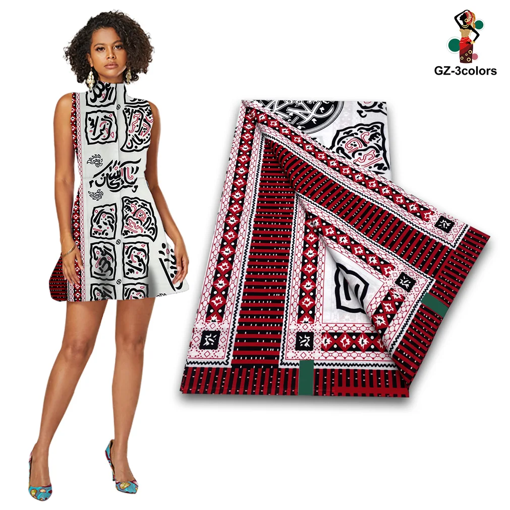 Newest Ghana Wax Fabric High Quality African Wax Print Fabric 100%Cotton Soft African Guaranteed Veritable Real Wax Women Pagne