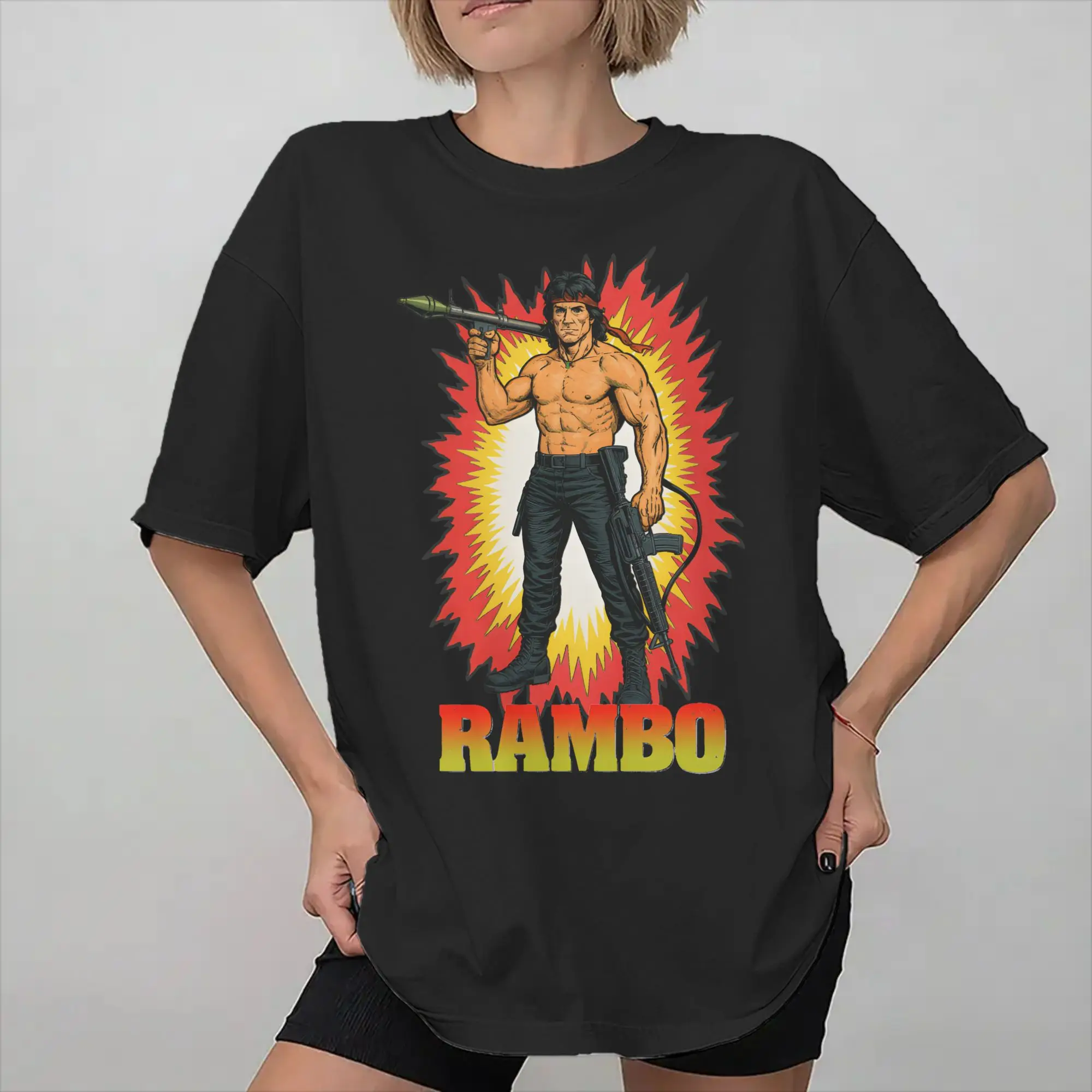 Men Women John Rambos T Shirt Pure Cotton New Arrival T-Shirt  Clothing Outfits