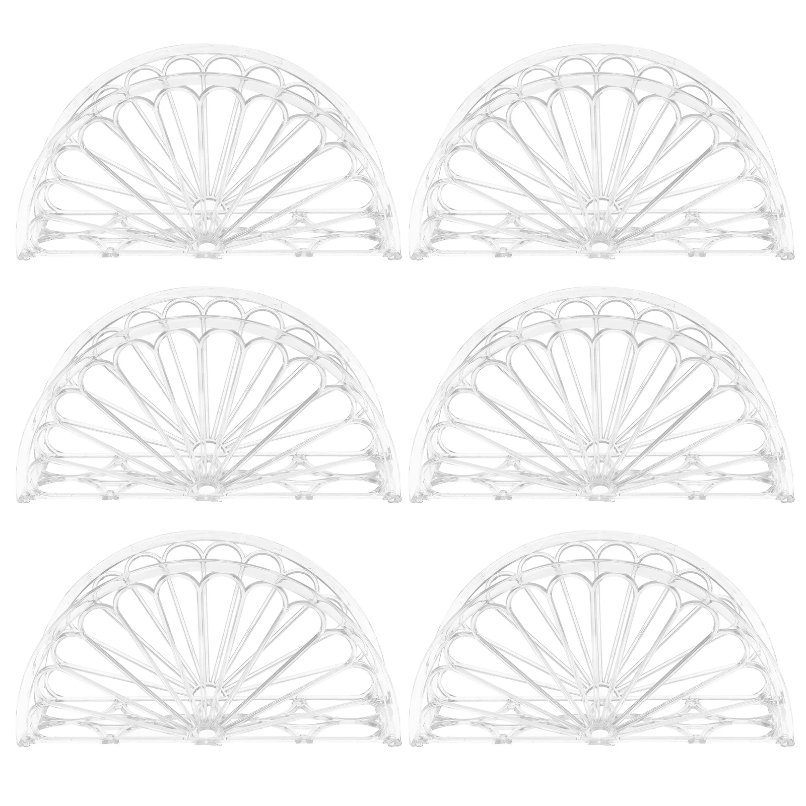 

Clear Napkin Holder Semicircle Serviette Holder Decorative Napkin Organizer Stand