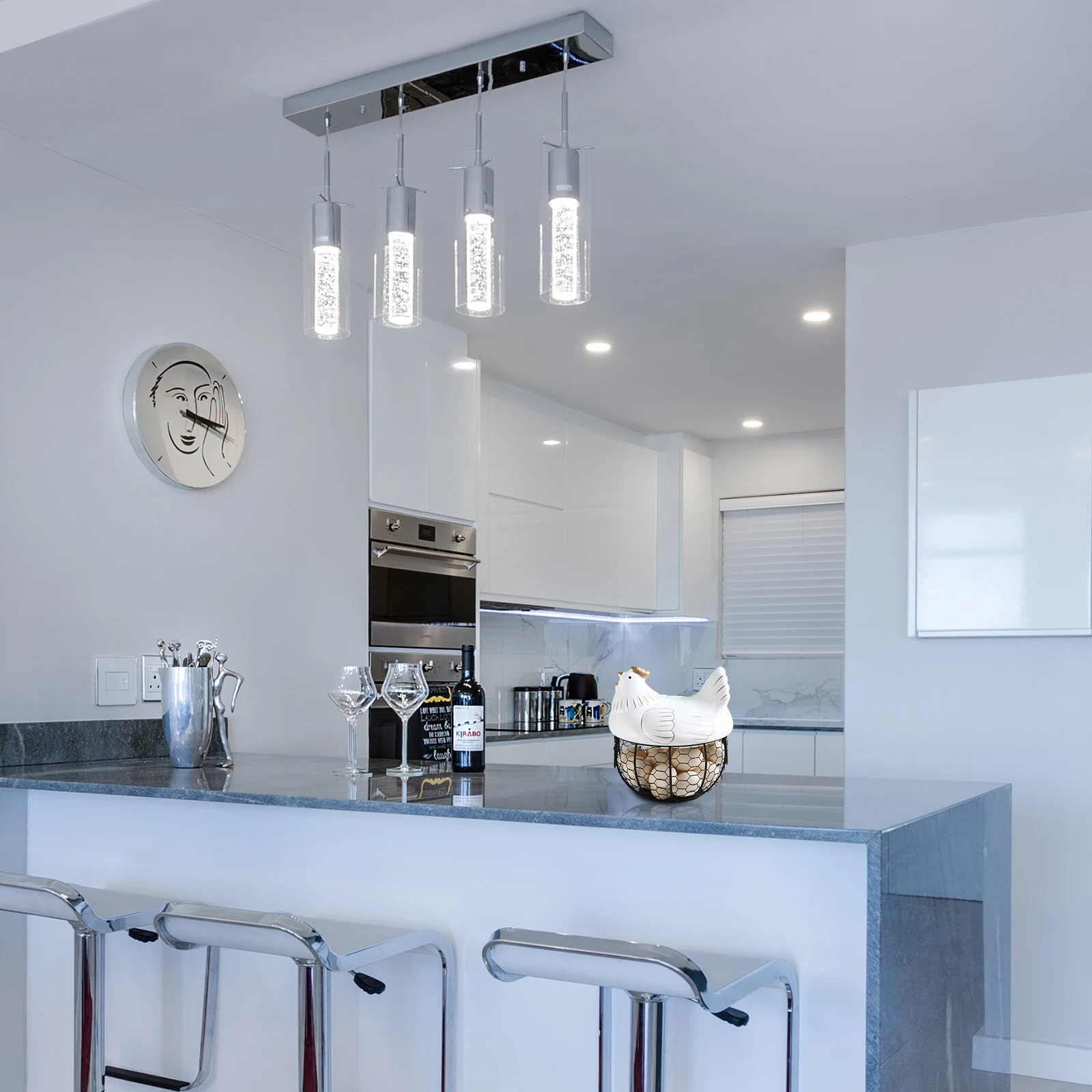 

1Pcs Iron Art Basket Exquisite Workmanship Desktop Storage Supply for Small Items Home Kitchen Tidy Decor Iron Art Basket