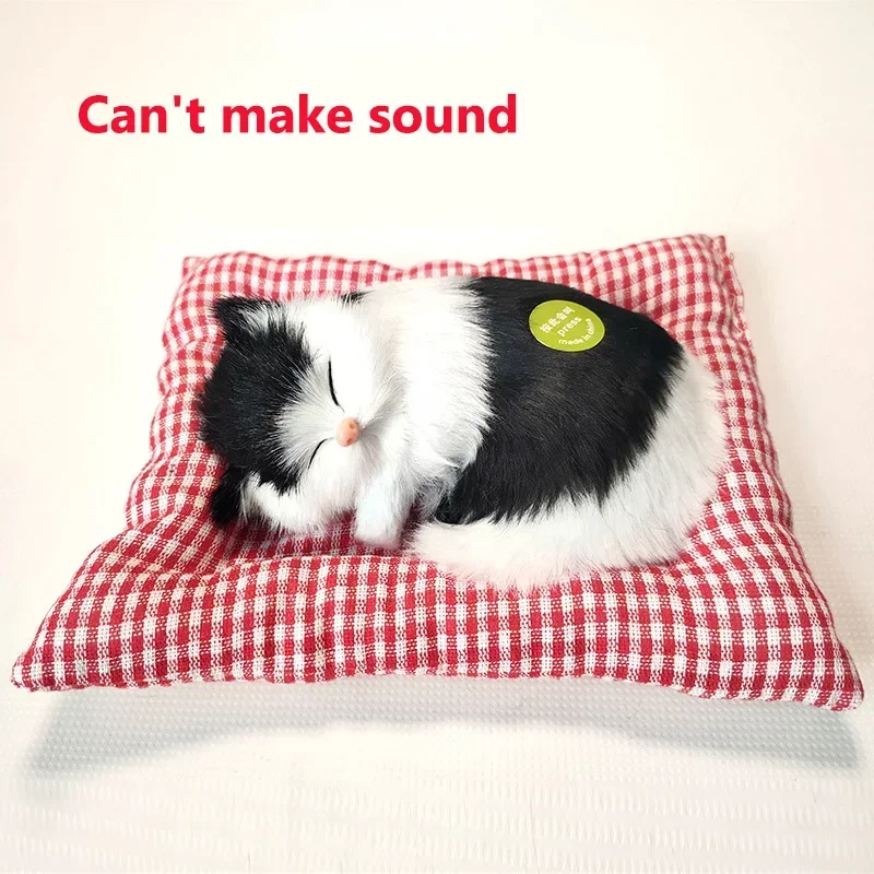 Realistische Katzen-Plüschtiere Puppen Spielzeug Geburtstagsgeschenke Handgemachte Geschenke Geräuschlose Katze