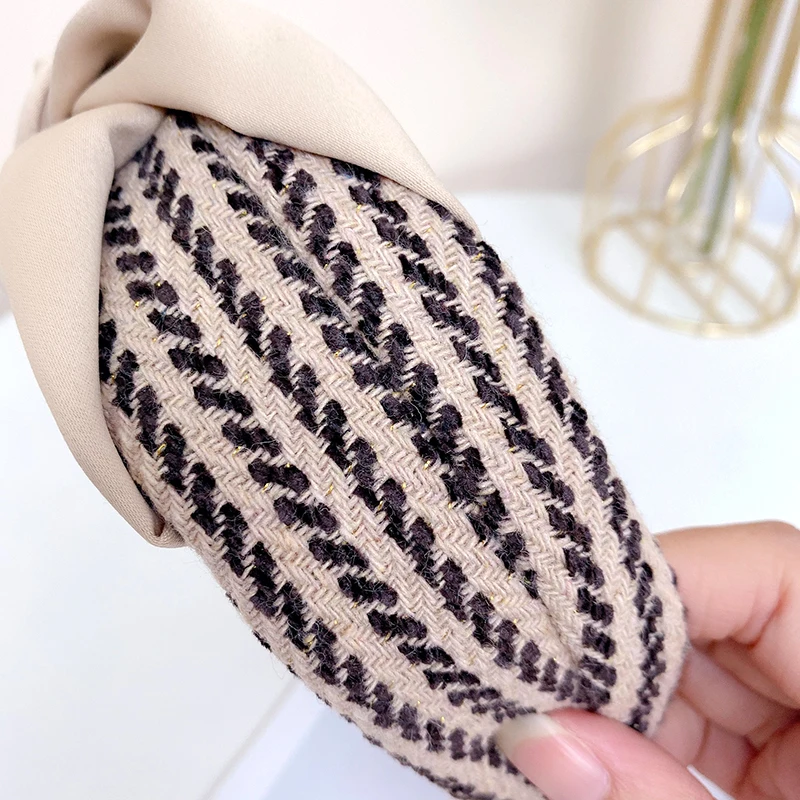 New Weaving Hairbands Minimalist and Advanced Feeling Hair Hoop Wide Non-Slip Headbands Headwear for Women Hair Accessories