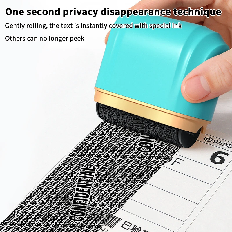 Selo de rolo de privacidade de identidade de grande porte específicamente projetado para bloquear endereços confidenciais e proteger a privacidade