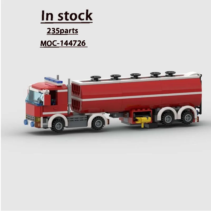 

MOC-144726 Городской трафика, пожарный резервуар для воды, строительный блок, модель 235, детали, креативная детская игрушка на день рождения для мальчиков, подарок
