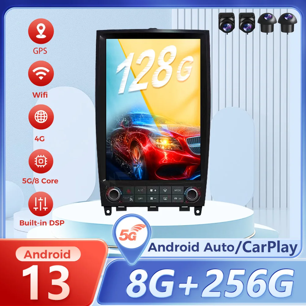 

Android Auto Android13 для Infiniti QX50 EX25 EX35 2009-2019 Автомобильный мультимедийный стереоплеер CARPLAY Радио GPS-навигация Головное устройство