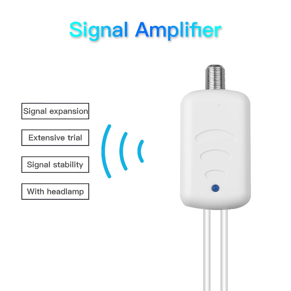 Digital Satellite Ground Wave HDTV Antenna Amplifier Low Noise Signal Booster 4K Aerial Amplifier UHD Televisions Accessories